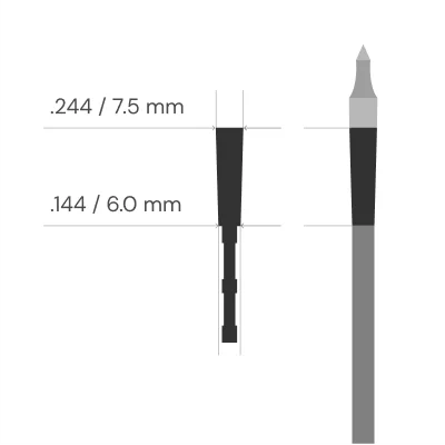 13" STING Carbon Hunting Bolts (Pack of 6)