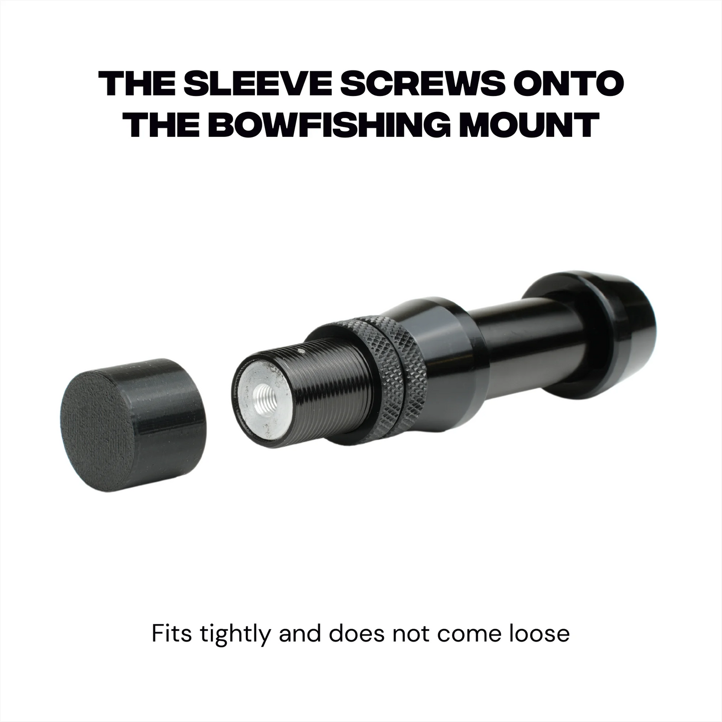 Plastic Sleeve for Bowfishing Reel Mount