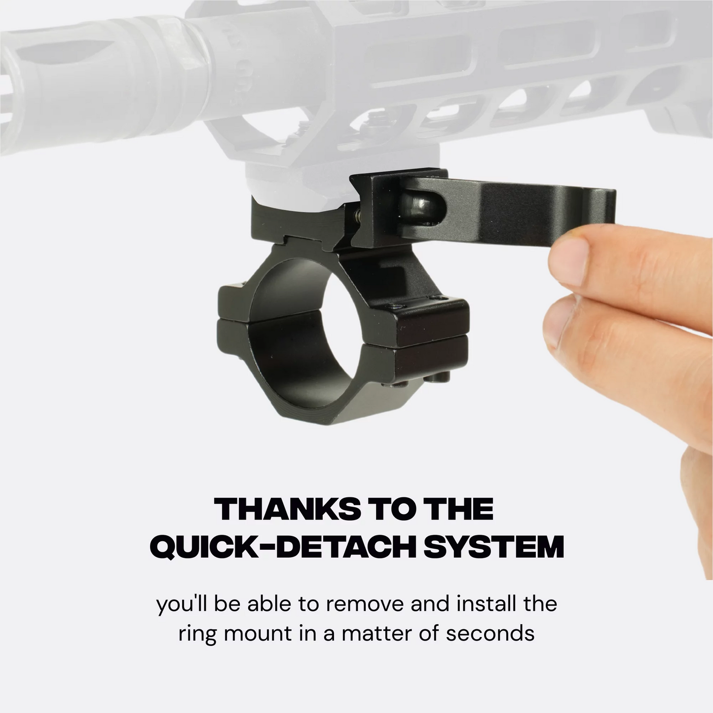 Quick Release Scope Ring Mount for 20mm Rail